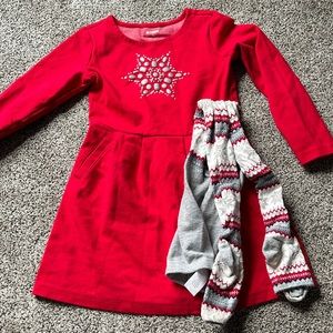 Gymboree dress and tights